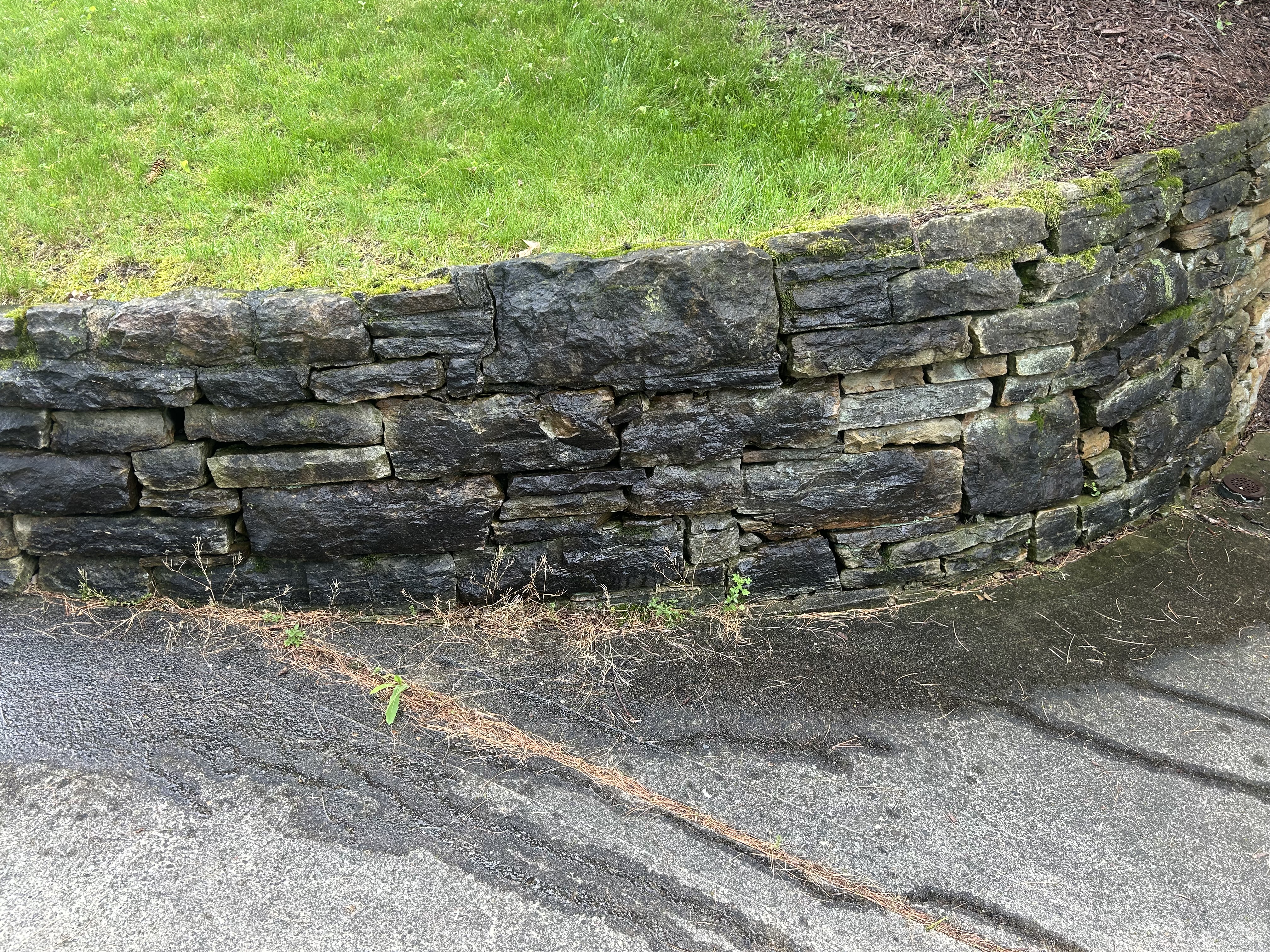 Rock wall Before